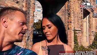 German Milf Latina Gets Fucked On A Public Date