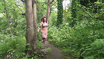 Tatjana'S Big Tits Get Pounded In The Woods