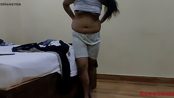 18+ Indian Girl With Big Natural Tits Gets Horny At Work