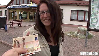 German Girl With Big Boobs Gets Paid For Sex