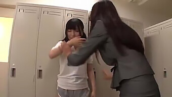 Lesbian Teachers Seduce A Young Student - 18+