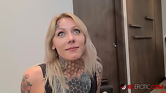 Si Cantik Blonde Nayomi Sharp Memberikan Blowjob Dalam Pov Pada Sascha