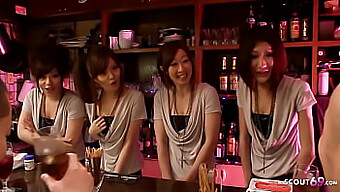 Swinger Club With Japanese Girls And Creampie Fun