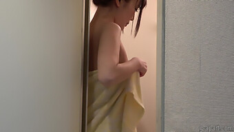 Japanese Teen Sarina Kurokawa Gets Wet And Wild In The Shower