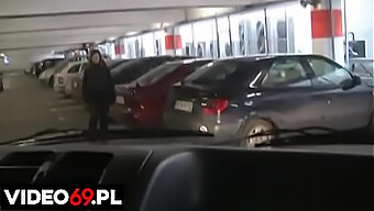 A Polish Amateur Teen Receives Oral Pleasure In A Car Park