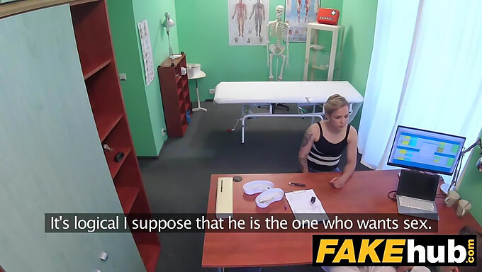 Facial And Pussy Licking In A Fake Hospital Setting