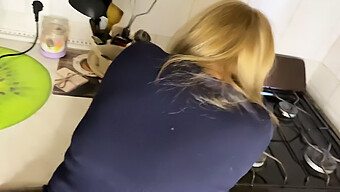 Amateur Girl Takes It Hard In The Kitchen