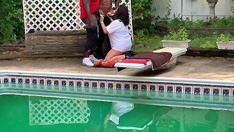 Big Black Cock Sluts: Wife Sucks Cock At Pool Party