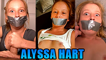 Las Pequeñas Tetas De Alyssa Hart Son Sujetadas Con Cinta Adhesiva Y Amordazadas En Tres Videos Calientes