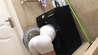 Amateur Student Gets Stuck In The Washing Machine