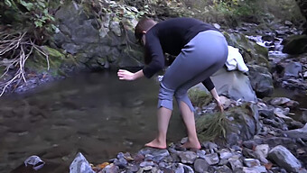 Get Wet And Wild In A Cold Canadian River In This Student Porn Video