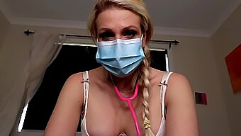 Watch A Blonde Mommy Get Milked By A Doctor In A Roleplay Scene