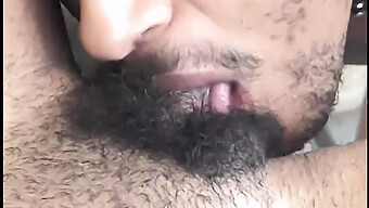 Teaching And Learning: Ebony Babe Gets Fucked On Her Face And Hairy Pussy