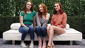 Lucky Guy Gets To Pleasure 3 Redheads In One Video