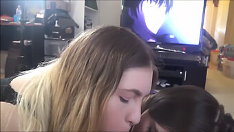 Jessica Und Hannah Geben Mir Ein Intensives Blowjob-Erlebnis