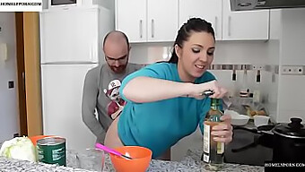 Big Boobs And Asses: Pamela And Jesus In A Steamy Kitchen Encounter